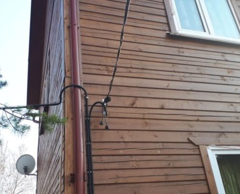 электрика в деревянном доме